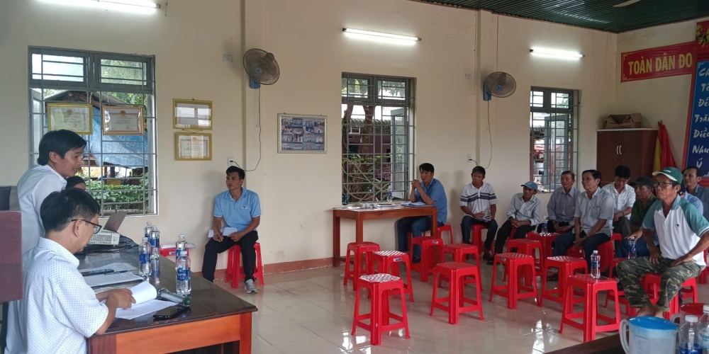 Tham vấn cộng đồng dân cư khu vực Dự án khai thác cát làm VLXDTT tại mỏ cát xã Bình Minh (vị trí 1) và xã Bình Mỹ (khu vực phía Tây- nay là mỏ cát xã Bình Chương (khu vực phía Tây), tỉnh Quảng Ngãi