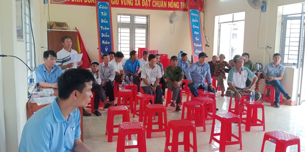 Tham vấn cộng đồng dân cư khu vực Dự án khai thác cát làm VLXDTT tại mỏ cát xã Bình Minh (vị trí 1) và xã Bình Mỹ (khu vực phía Tây- nay là mỏ cát xã Bình Chương (khu vực phía Tây), tỉnh Quảng Ngãi