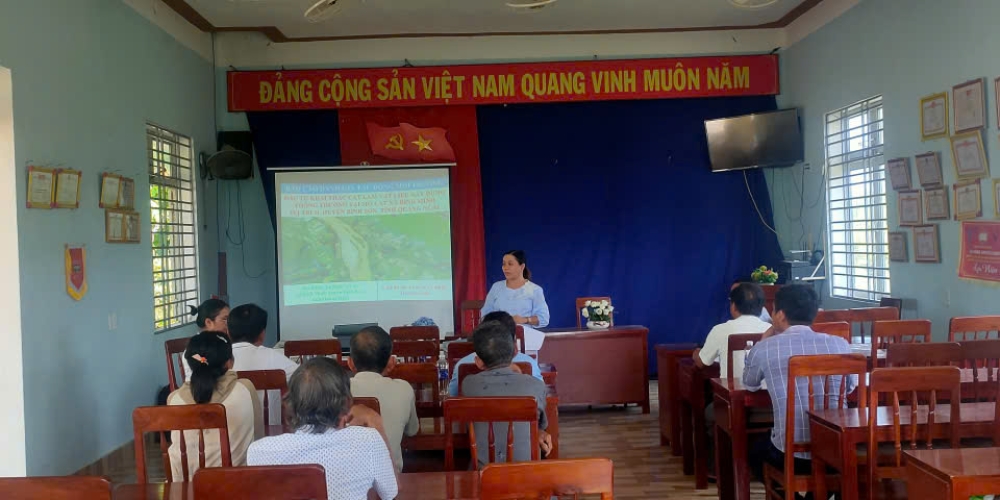 Tham vấn cộng đồng dân cư khu vực Dự án khai thác cát làm VLXDTT tại mỏ cát xã Bình Minh (vị trí 1) và xã Bình Mỹ (khu vực phía Tây- nay là mỏ cát xã Bình Chương (khu vực phía Tây), tỉnh Quảng Ngãi