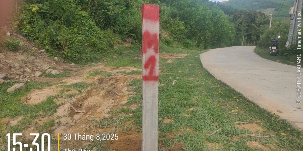 khảo sát địa hình mỏ đất Dốc Mốc 2